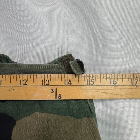 US Military Woodland Camo BDU Pants Men’s Medium Regular Ripstop Distressed - Picture 7 of 8